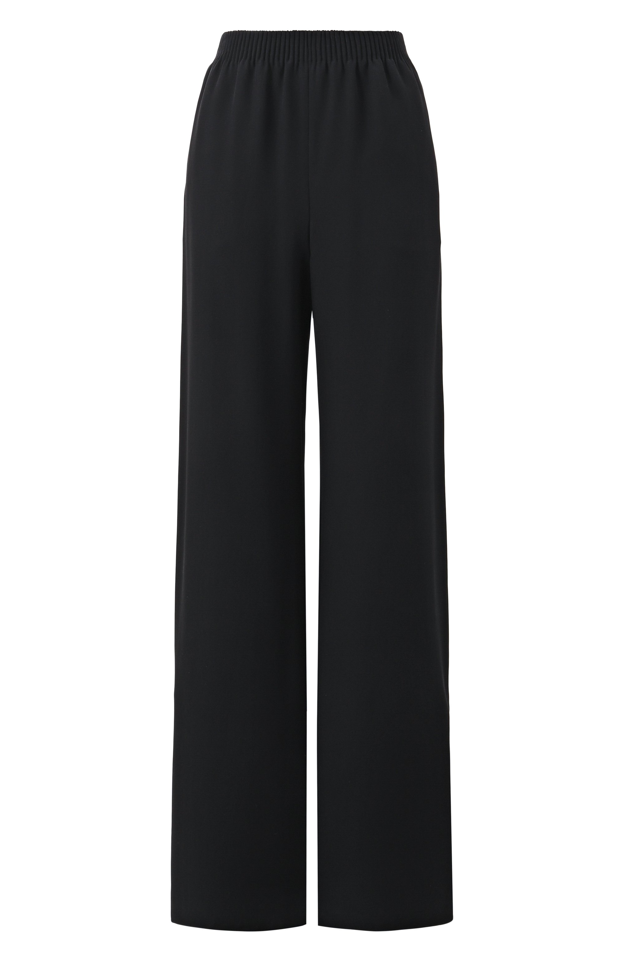 Шелковые брюки VALENTINO черного цвета по цене 260500 руб., арт. 6B3RB6861MM, фото 1 Шелковые брюки VALENTINO, арт. 6B3RB6861MM, фото 1