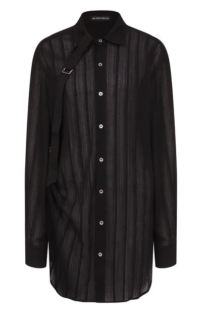 Женская блузка из хлопка и шерсти ANN DEMEULEMEESTER, арт. B0013139/FA648