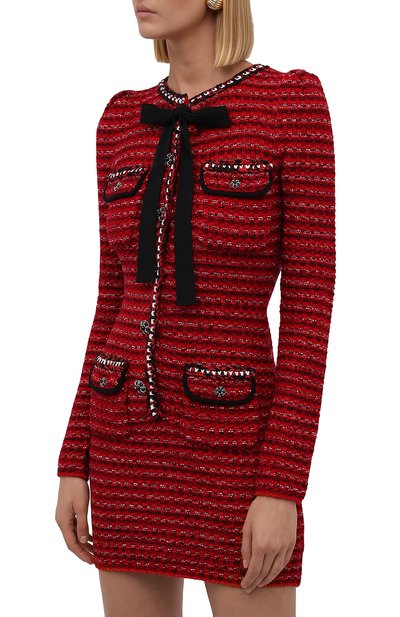 Платье из шерсти и хлопка SELF-PORTRAIT, арт. AW21-065D, фото 3