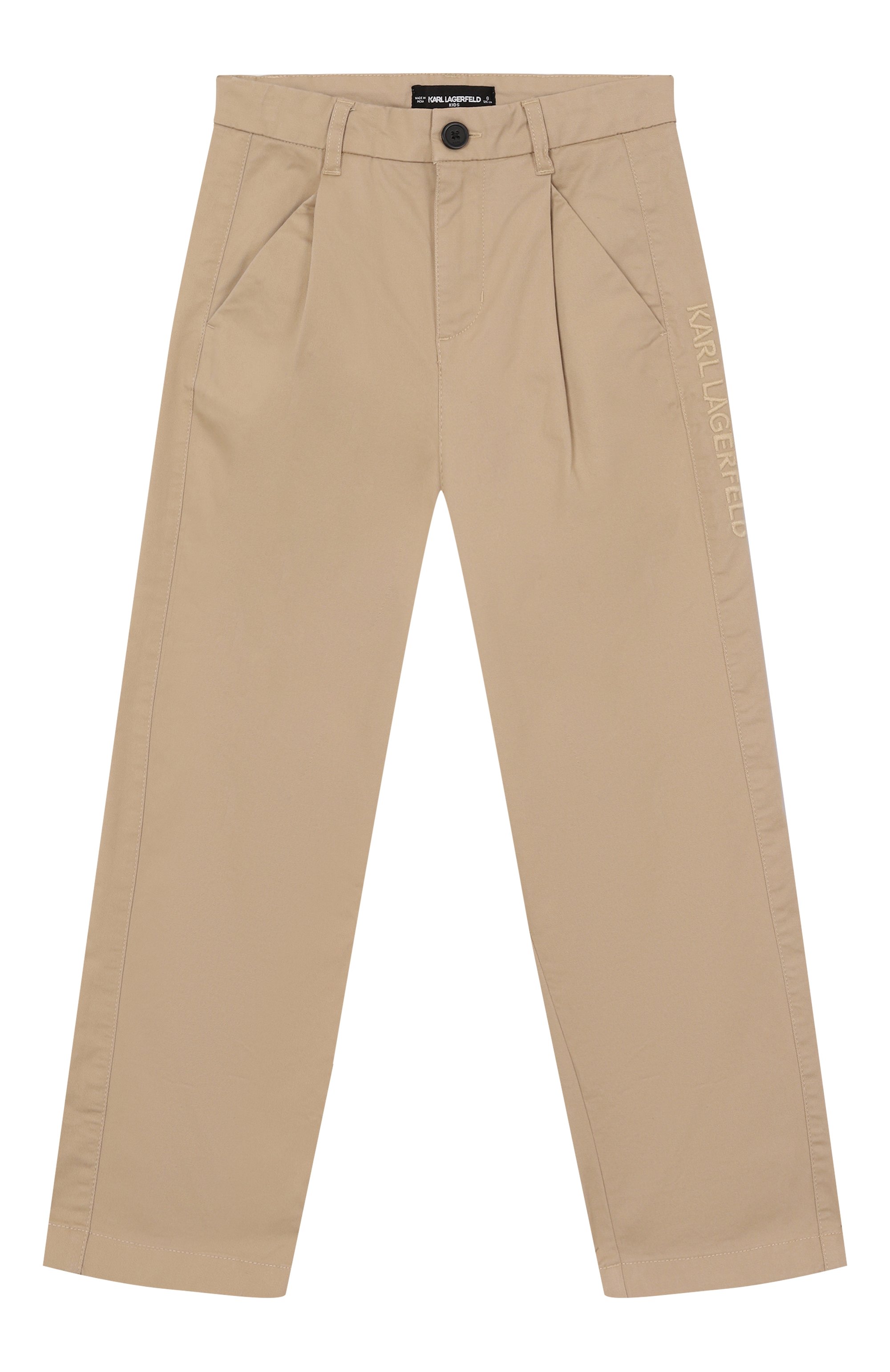 Хлопковые брюки KARL LAGERFELD KIDS, арт. Z30422, фото 1