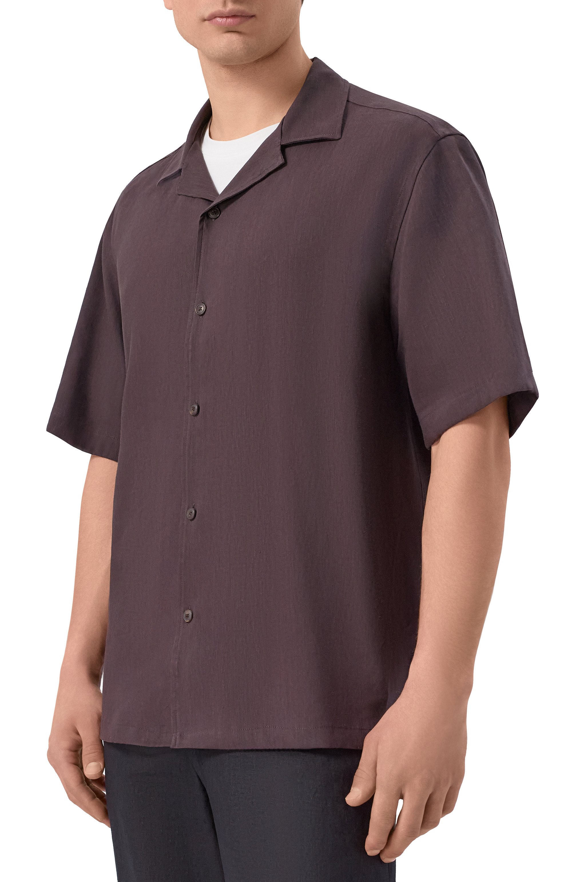 Рубашка изо льна и вискозы BOSS, арт. 50561449, фото 3