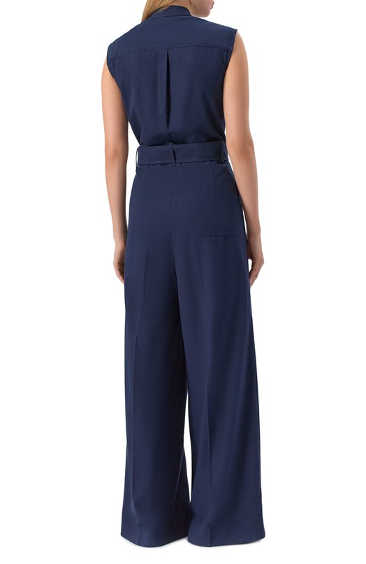 Хлопковый комбинезон Weekend Max Mara BERTA Синий  BERTA Фото 4