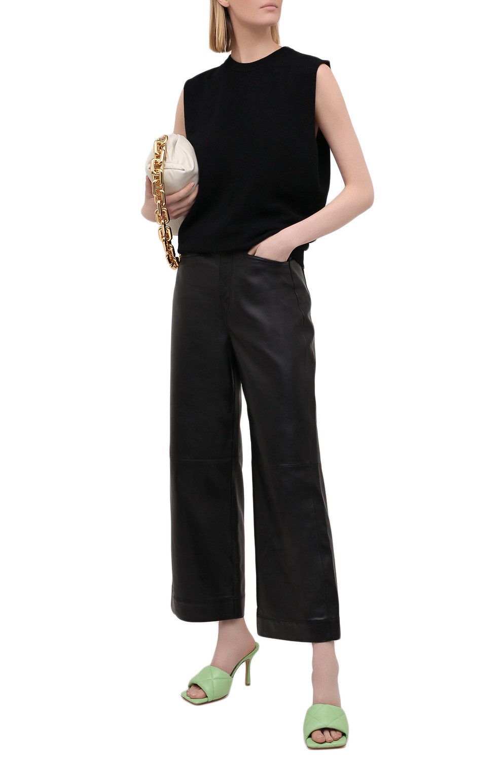 Кожаные мюли bv rubber lido BOTTEGA VENETA, арт. 639943/VBP30, фото 2