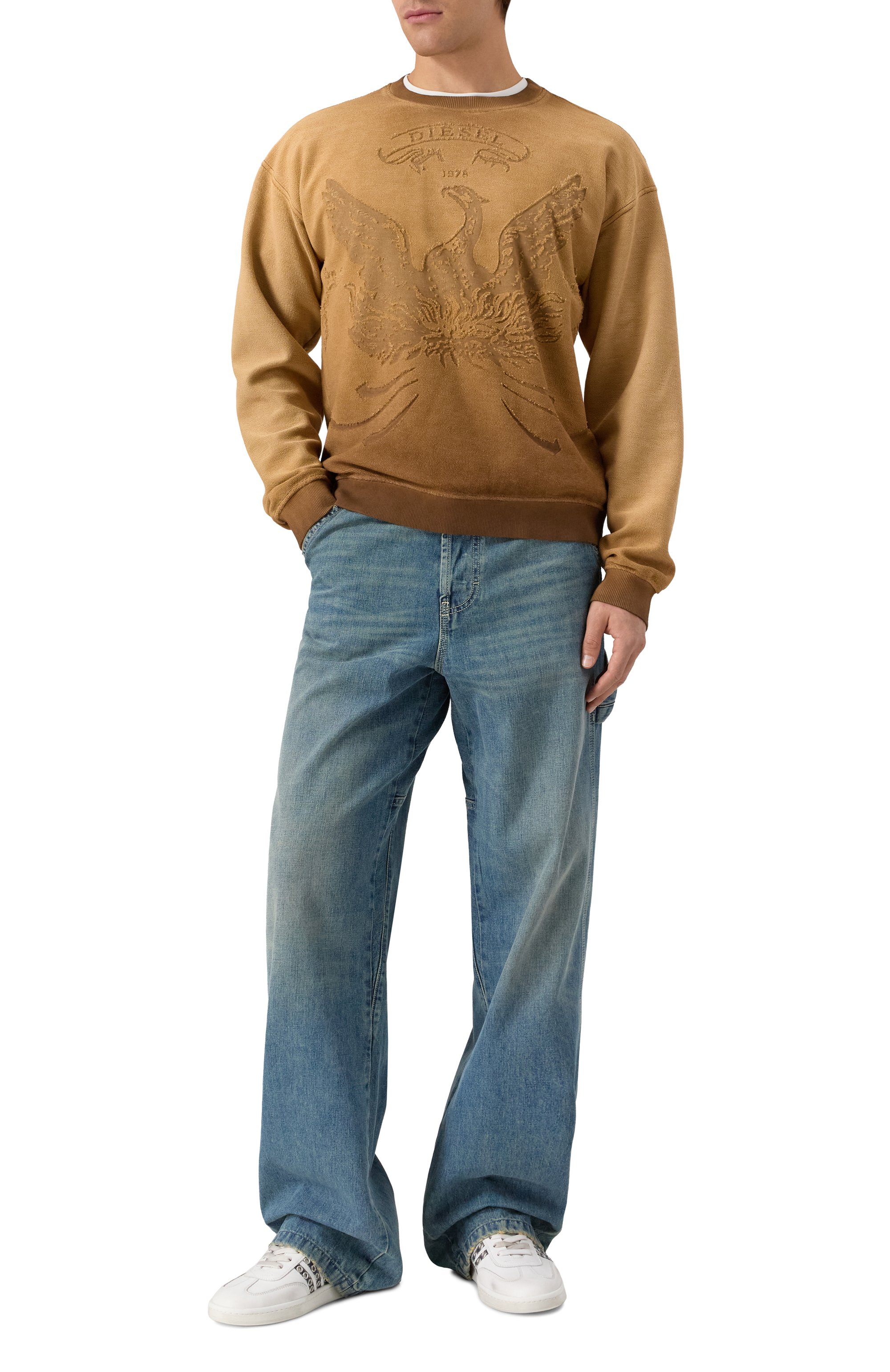 Джинсы d-livery DIESEL голубого цвета по цене 33850 руб., арт. A19266/068SK, фото 2 Джинсы d-livery DIESEL, арт. A19266/068SK, фото 2