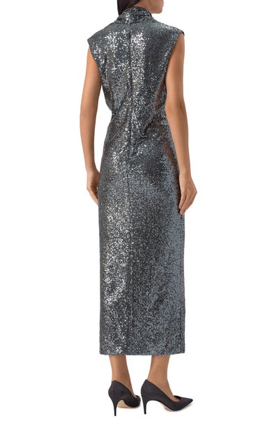 Платье с отделкой пайетками KITON, арт. D60317K0517G01, фото 4