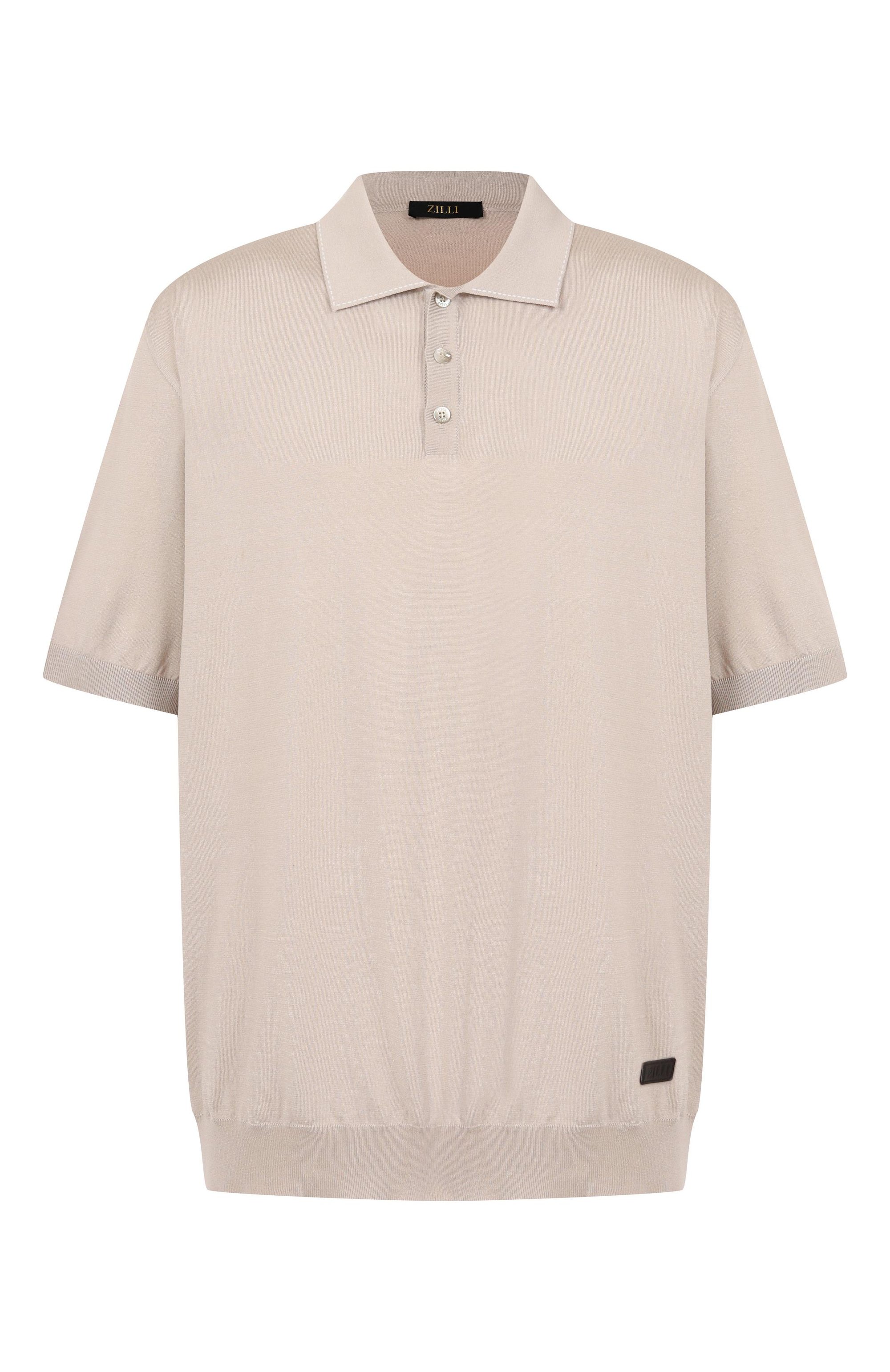 Поло из хлопка и шелка ZILLI, арт. KBP002M0142VRIS00/66, фото 1
