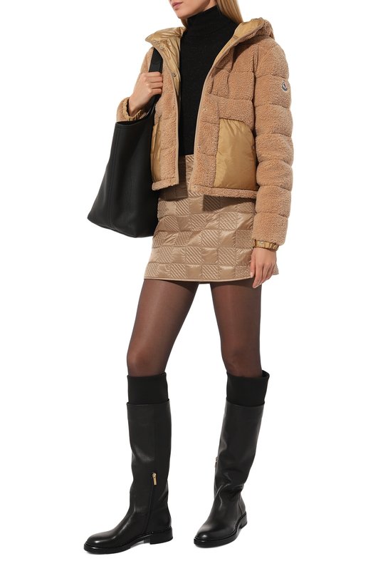 Утепленная куртка Audrieu Moncler 1A000-49-5977H Бежевый  1A000-49-5977H Фото 2
