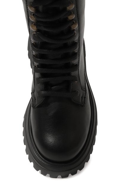 Кожаные ботинки DOLCE & GABBANA, арт. DA5186/A1048/24-28, фото 4