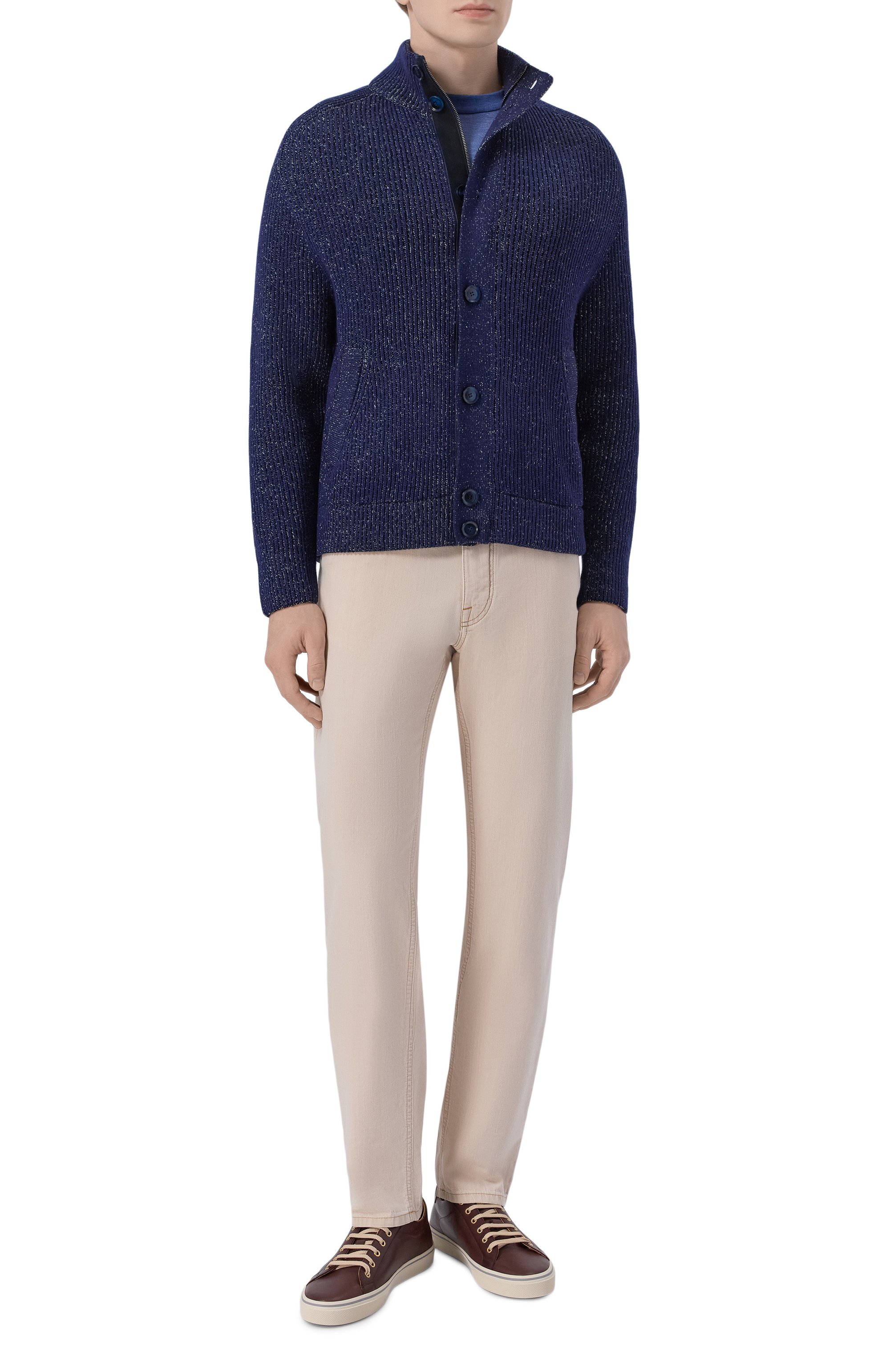 Кардиган из хлопка и шерсти BRIONI, арт. UMIF0L/PDK11, фото 2