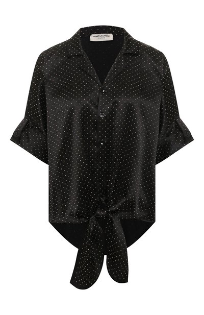 Женская шелковая рубашка SAINT LAURENT, арт. 611903/Y4A13