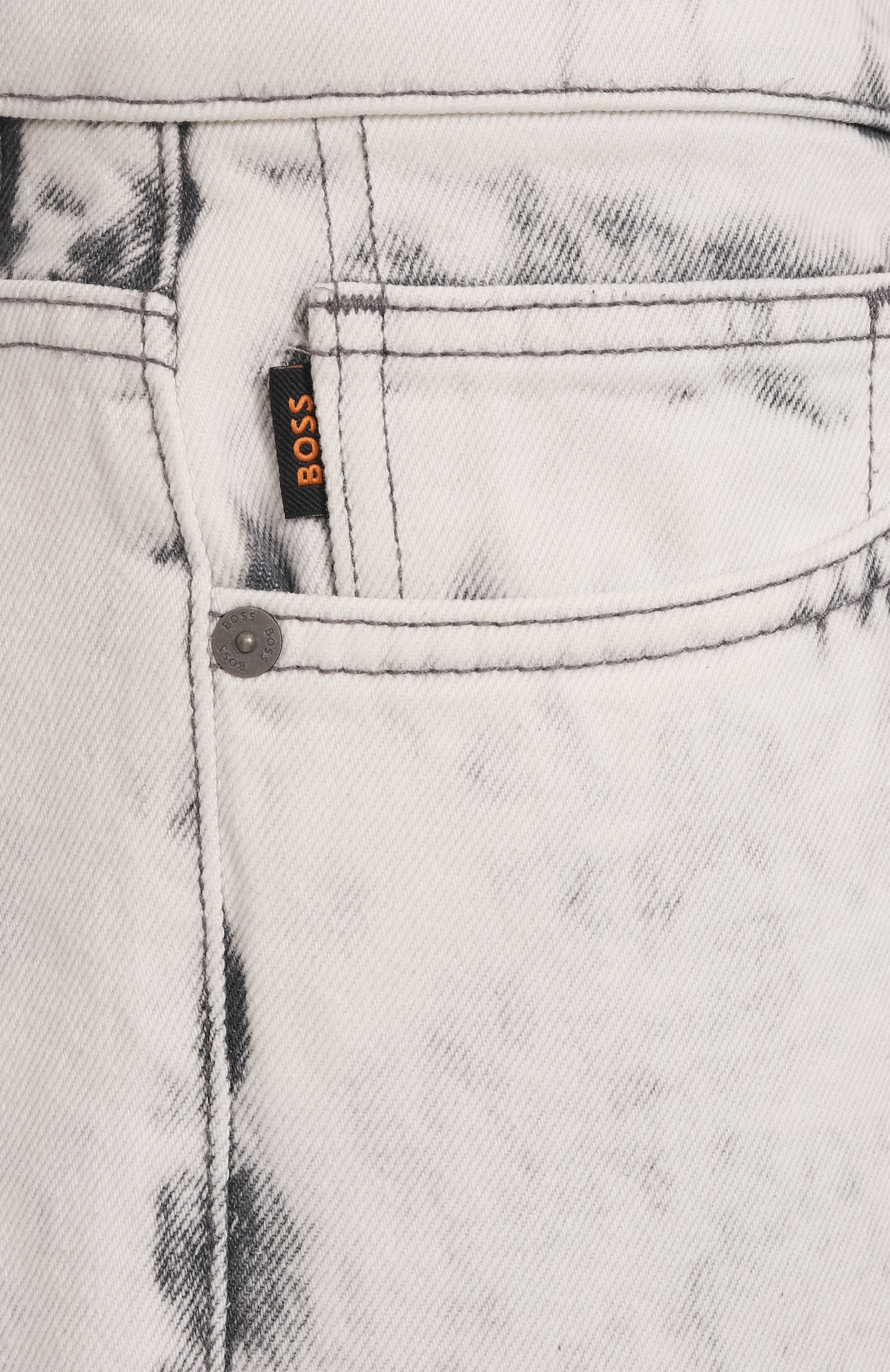 Джинсы BOSS ORANGE белого цвета по цене 23950 руб., арт. 50538761, фото 6 Джинсы BOSS ORANGE, арт. 50538761, фото 6