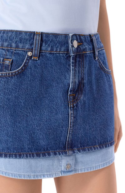 Джинсовая юбка cherry 7 FOR ALL MANKIND, арт. 7U7C0E52-3DM, фото 5