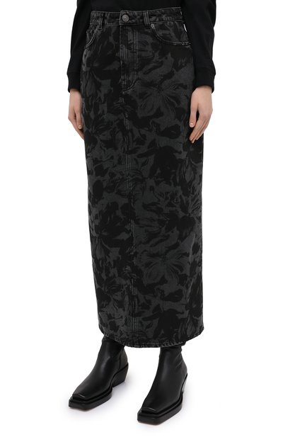 Джинсовая юбка BALENCIAGA черного цвета по цене 71550 руб., арт. 626001/TEW35, фото 3 Джинсовая юбка BALENCIAGA, арт. 626001/TEW35, фото 3