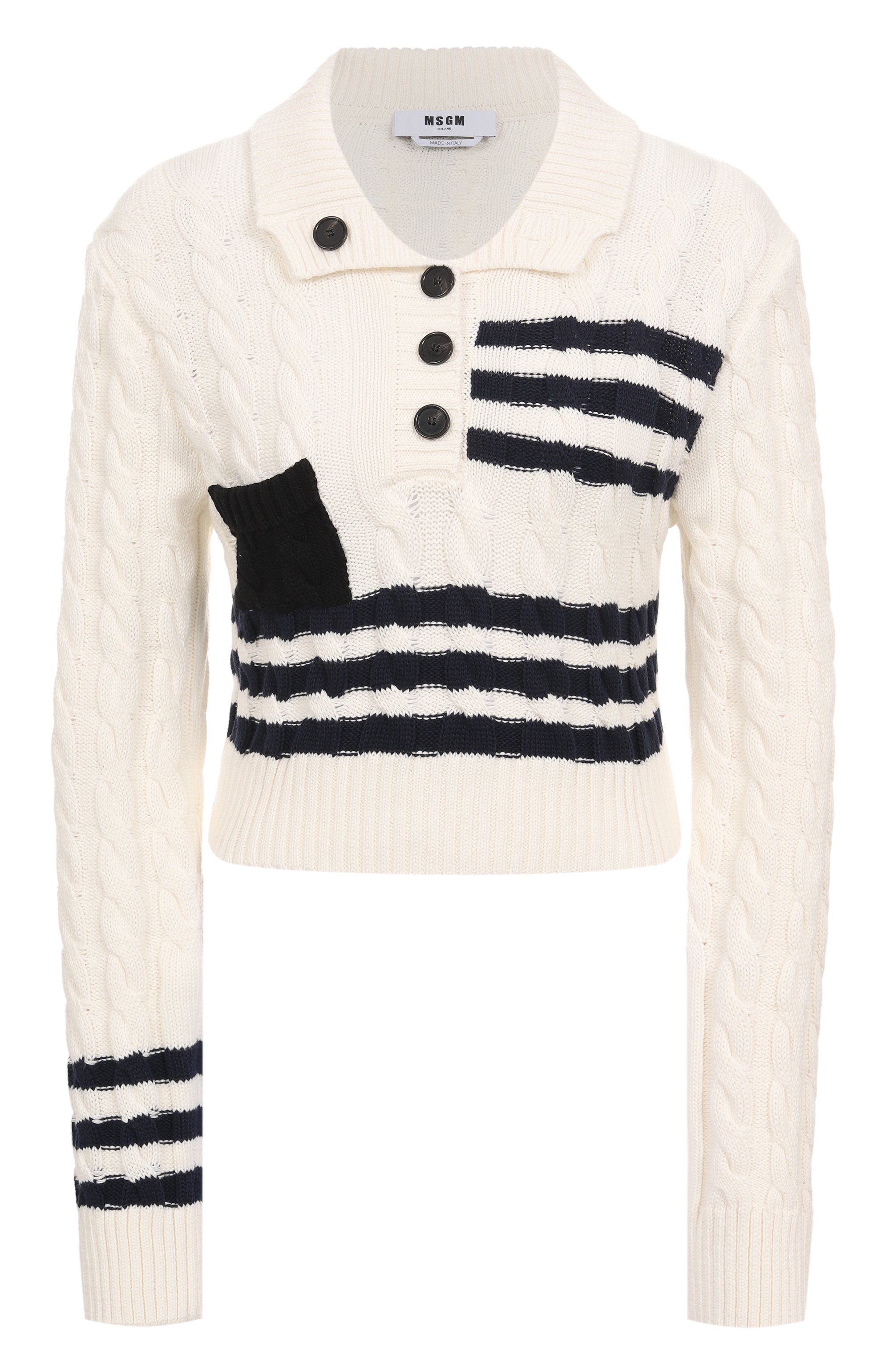 Хлопковое поло MSGM, арт. 3841MDM208/257279, фото 1