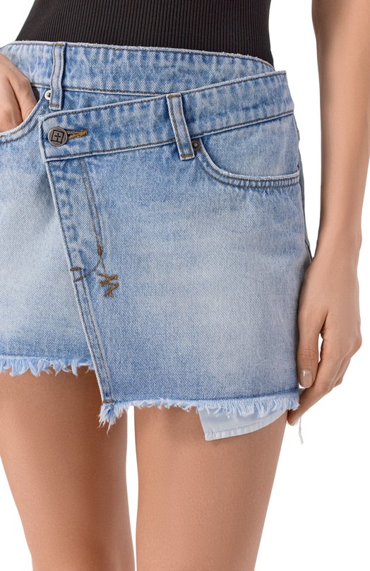 Джинсовая юбка Rap Ksubi WPS26SK001 Голубой  WPS26SK001 Фото 5