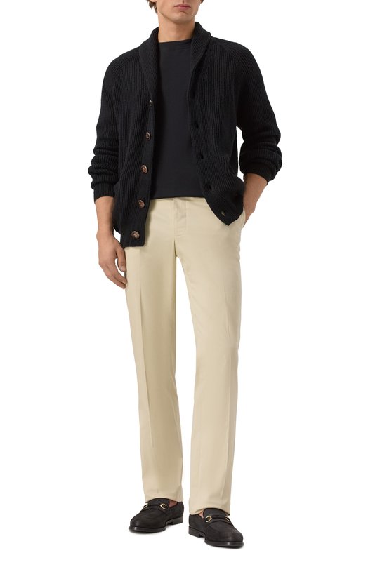 Хлопковая футболка Brunello Cucinelli M0B131308 Чёрный  M0B131308 Фото 2