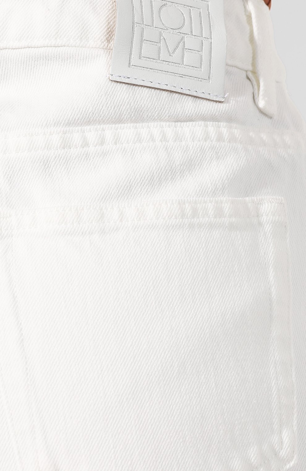 Джинсы TOTEME белого цвета по цене 17400 руб., арт. FLAIR DENIM 1902-1426/WHITE, фото 5 Джинсы TOTEME, арт. FLAIR DENIM 1902-1426/WHITE, фото 5