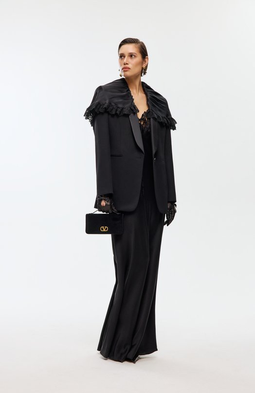 Кожаные перчатки Valentino 7W0GDA42/CZV Чёрный  7W0GDA42/CZV Фото 3