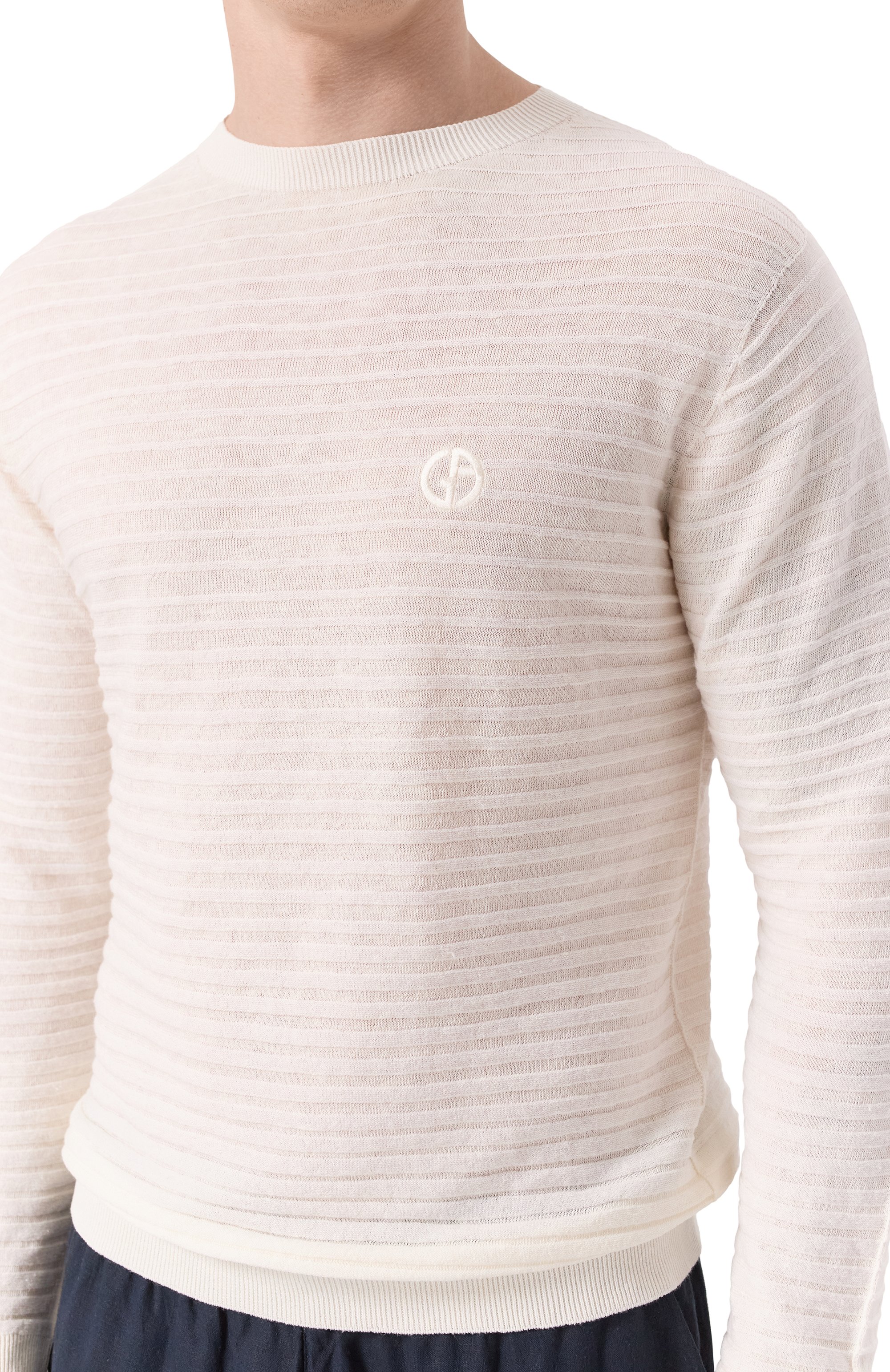 Джемпер изо льна и хлопка GIORGIO ARMANI, арт. GM000978/AF14548, фото 5