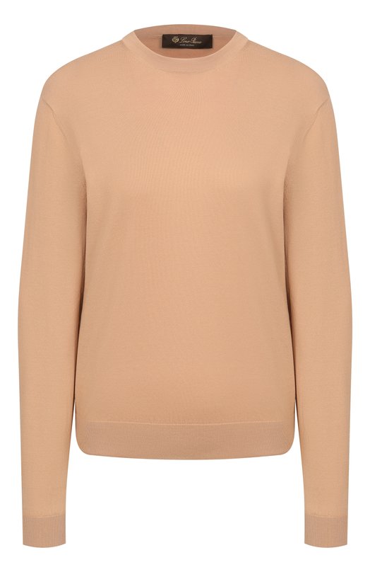 Хлопковый пуловер Loro Piana FA09877 Бежевый FA09877