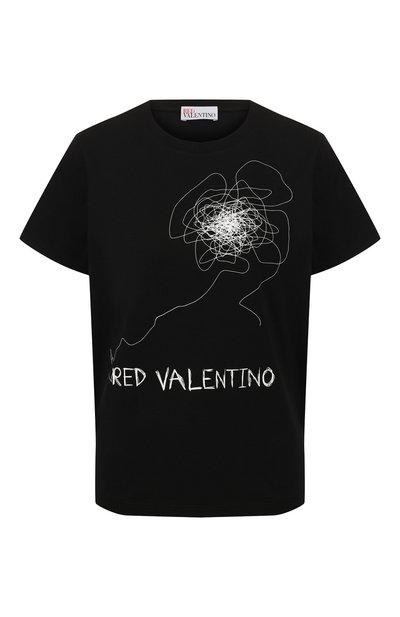 Женская хлопковая футболка REDVALENTINO, арт. TR0MG05A/551