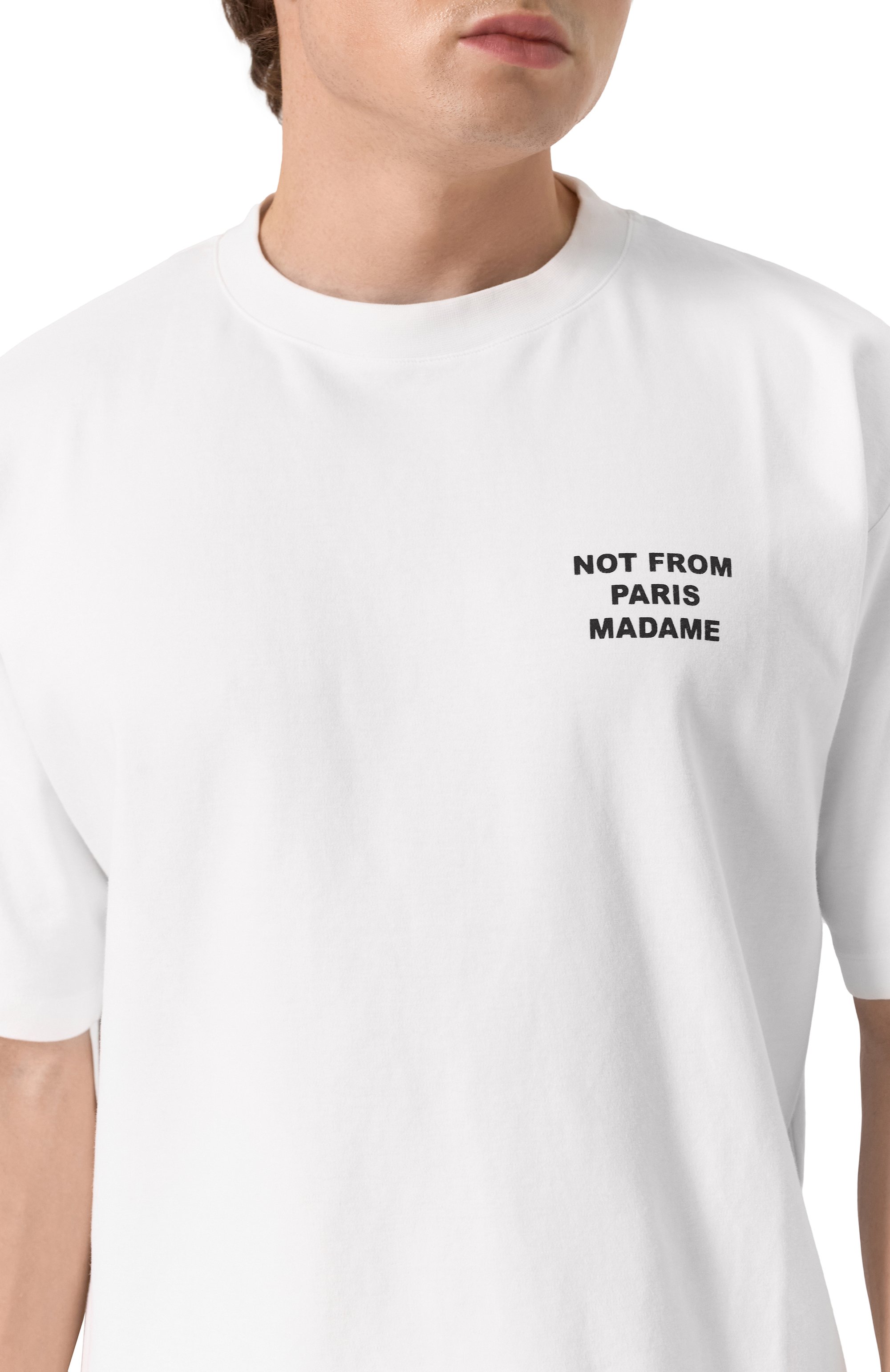 Хлопковая футболка DROLE DE MONSIEUR, арт. PERM-TS203-C0002-0PW, фото 5