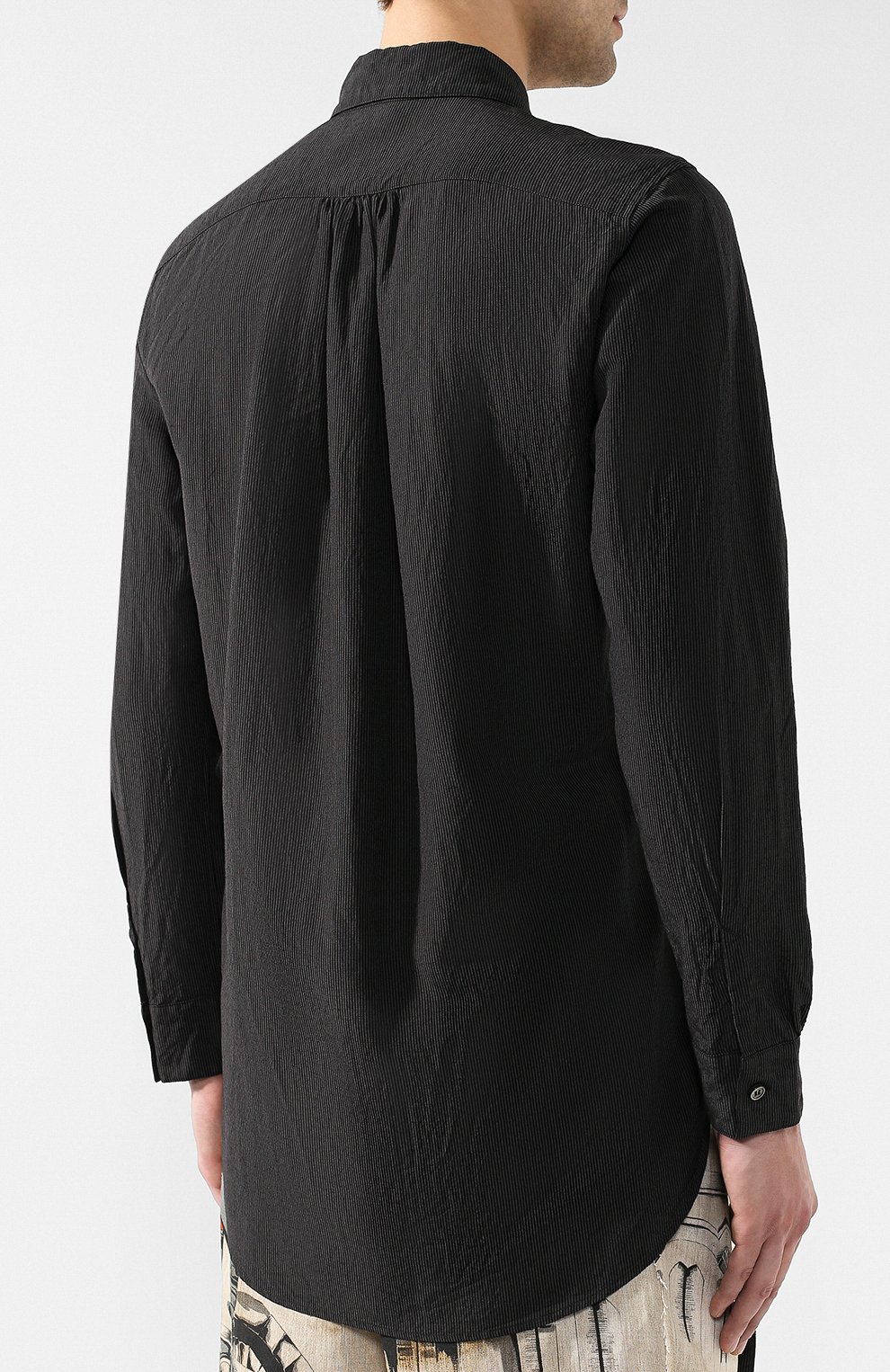 Рубашка из вискозы KAZUYUKI KUMAGAI темно-серого цвета по цене 34300 руб., арт. KS91-062, фото 4 Рубашка из вискозы KAZUYUKI KUMAGAI, арт. KS91-062, фото 4