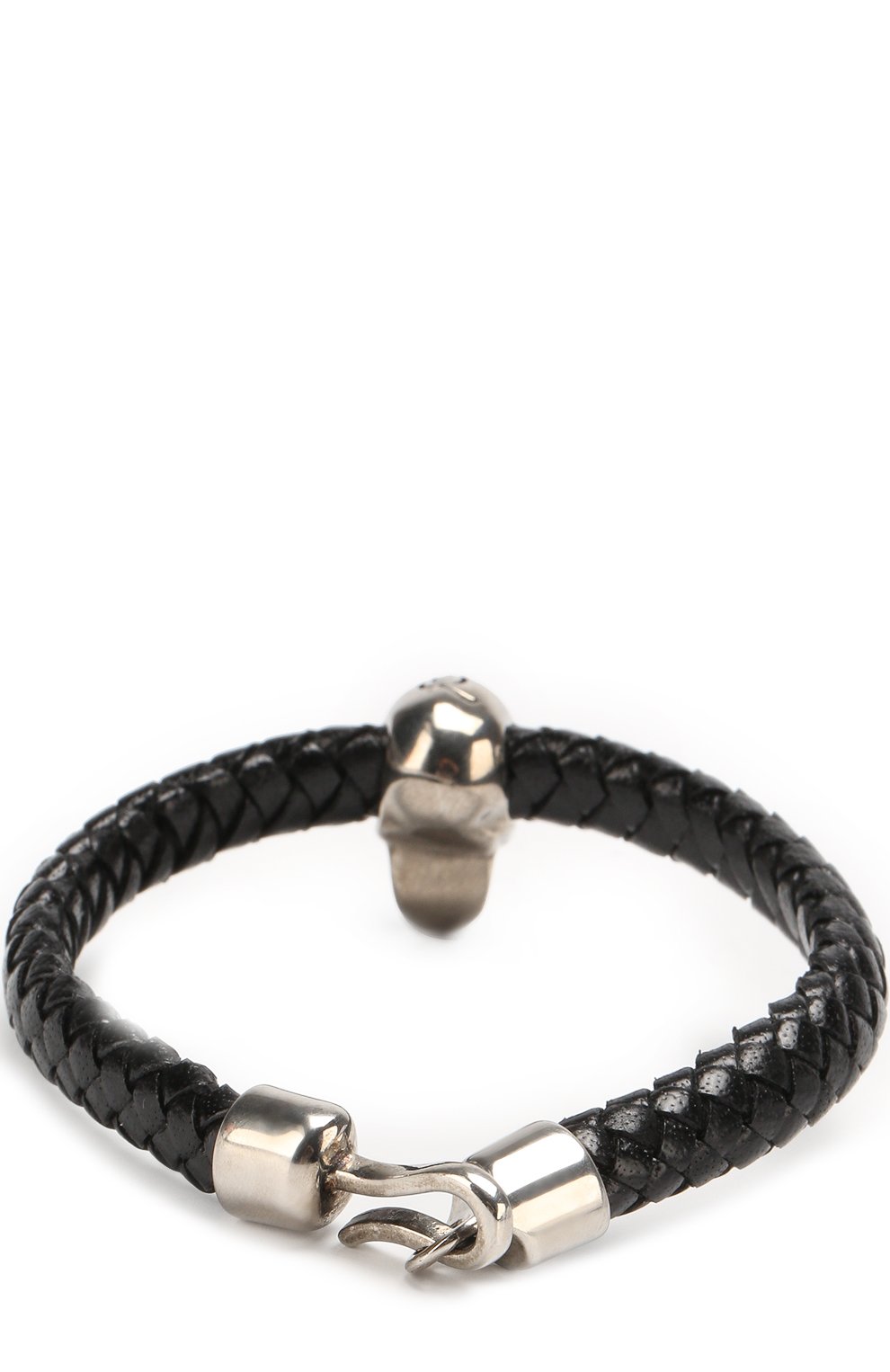 Плетеный кожаный браслет с черепом ALEXANDER MCQUEEN, арт. 354165/J16KI, фото 2