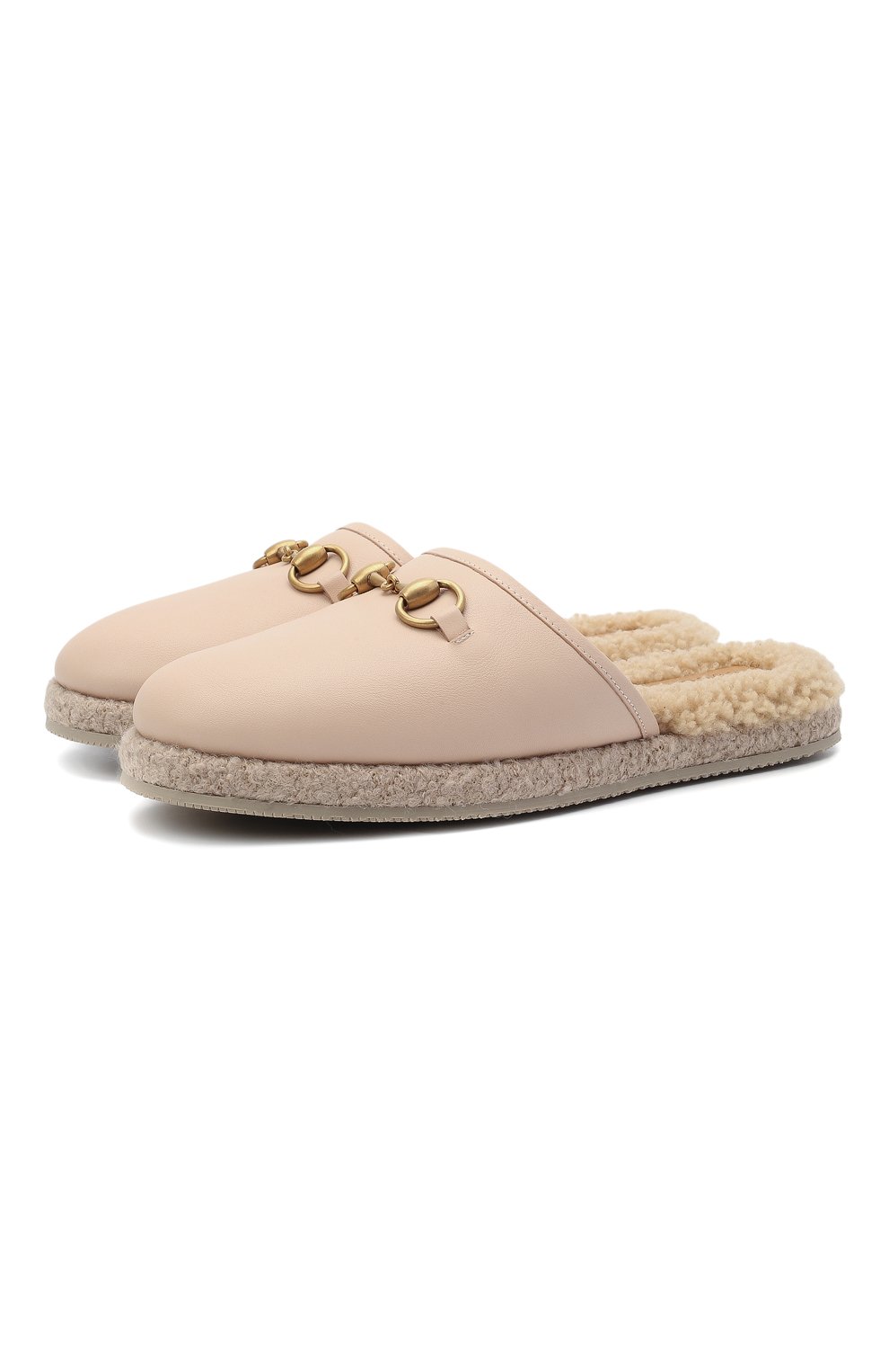 Кожаные сабо GUCCI бежевого цвета по цене 84960 руб., арт. 645757/17T40, фото 1 Кожаные сабо GUCCI, арт. 645757/17T40, фото 1