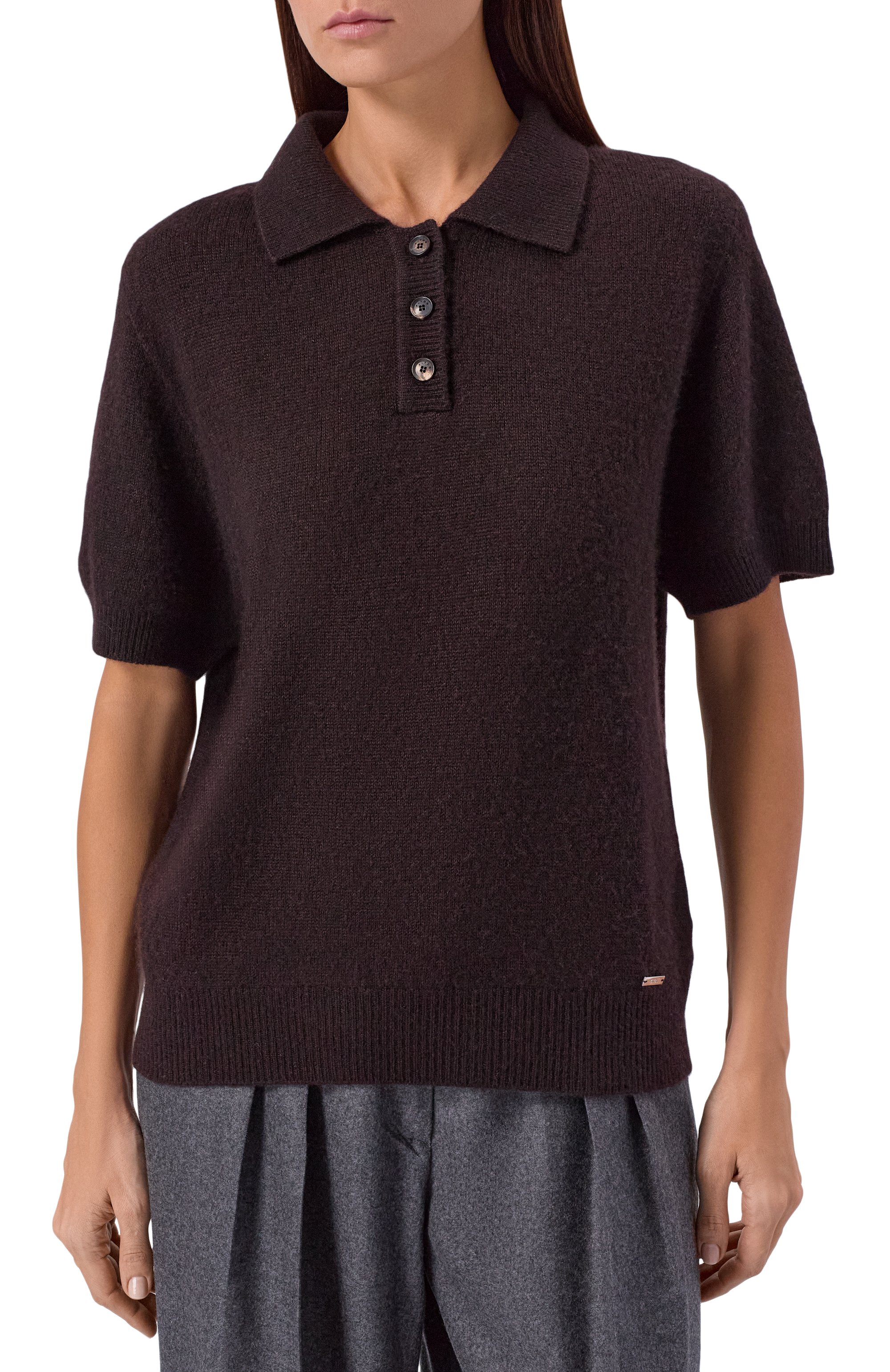 Поло из кашемира и шелка KITON, арт. D6072931928, фото 3