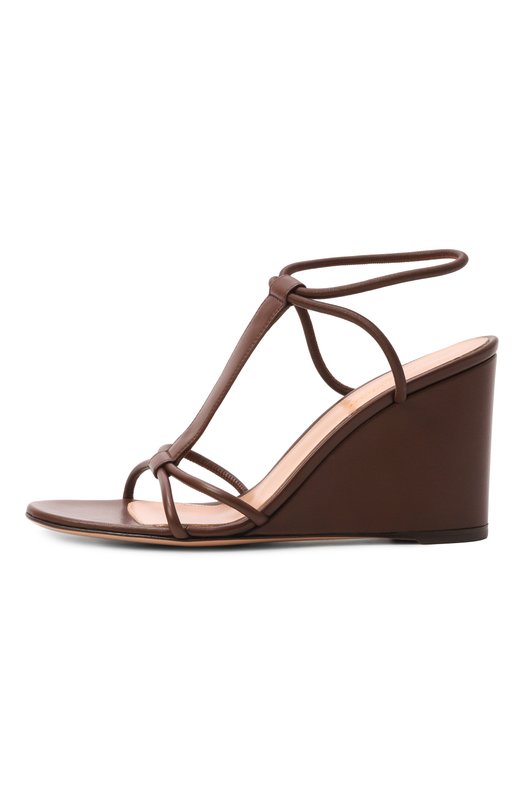 Кожаные босоножки Lilo 85 Gianvito Rossi G32732.85RIC.NAPBR0W Коричневый  G32732.85RIC.NAPBR0W Фото 4