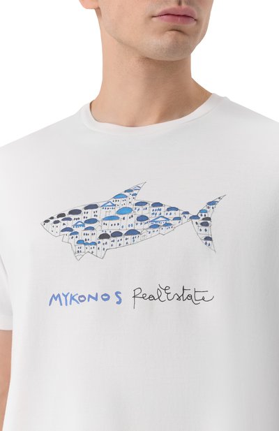 Хлопковая футболка PAUL&SHARK, а рт. 26411039_001, фото 5