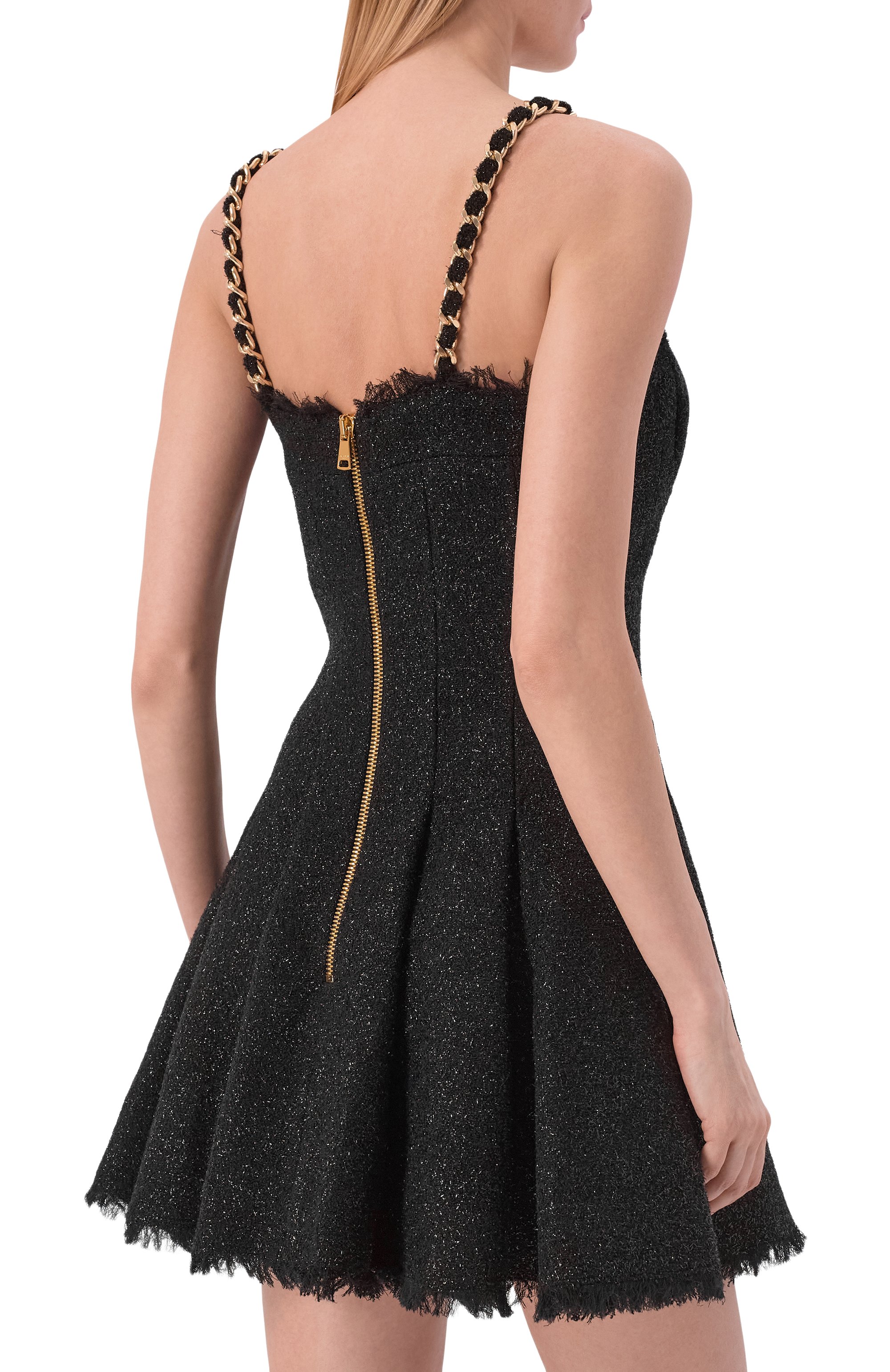 Платье BALMAIN черного цвета по цене 330000 руб., арт. HF1R2302/WD65, фото 4 Платье BALMAIN, арт. HF1R2302/WD65, фото 4