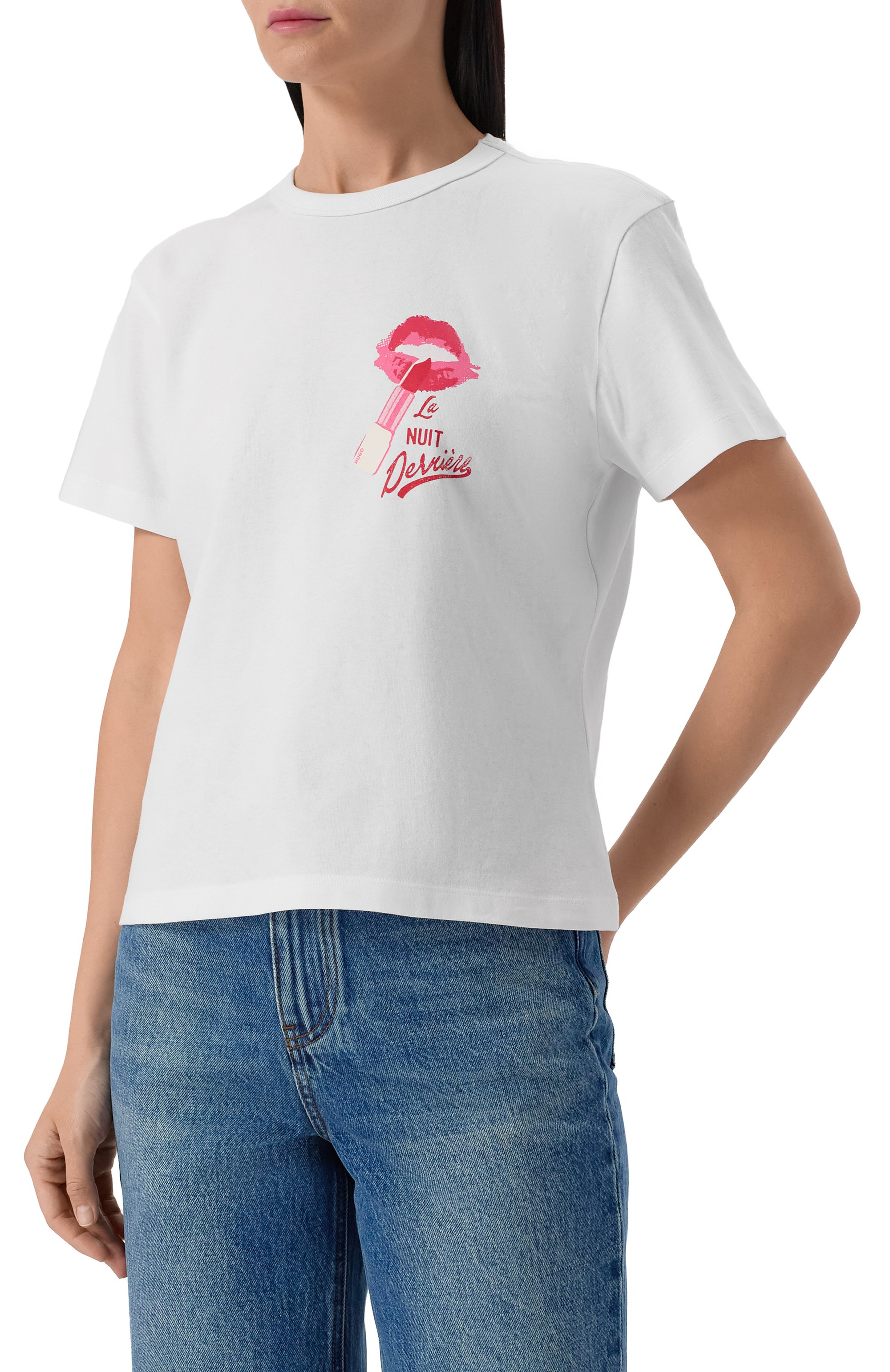 Хлопковая футболка HUGO, арт. 50544897, фото 3