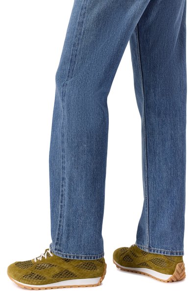 Замшевые кроссовки orbit BOTTEGA VENETA хаки цвета по цене 99500 руб., арт. 797306 V4JE1, фото 2 Замшевые кроссовки orbit BOTTEGA VENETA, арт. 797306 V4JE1, фото 2