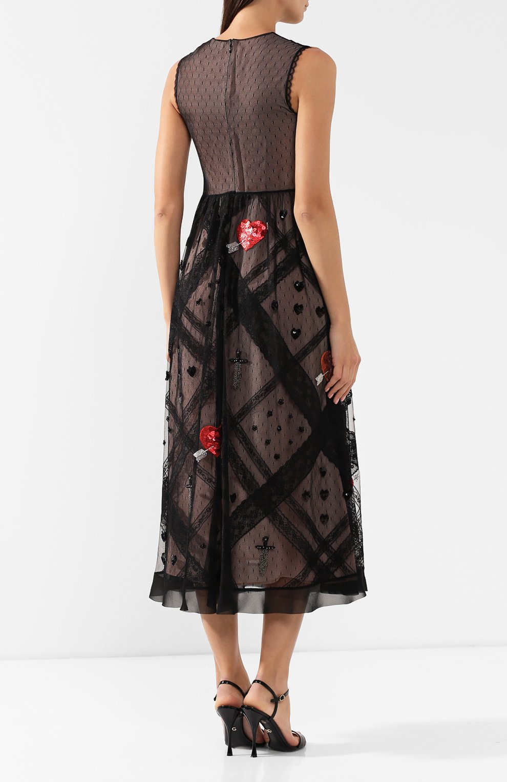Платье-миди REDVALENTINO, арт. SR3VA03H/4CE, фото 4