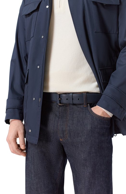 Кожаный ремень Zilli B12640M1990VRUT00 Синий  B12640M1990VRUT00 Фото 2