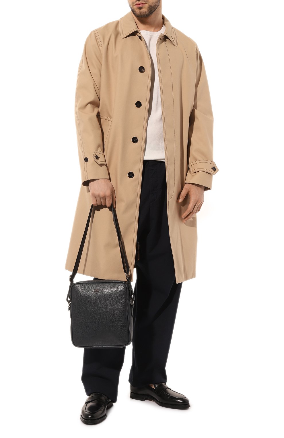 Кожаная сумка KITON, арт. UBMESSN00845, фото 7