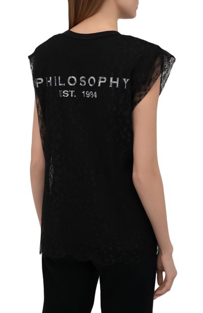 Хлопковый топ PHILOSOPHY DI LORENZO SERAFINI, арт. A0707/746, фото 4
