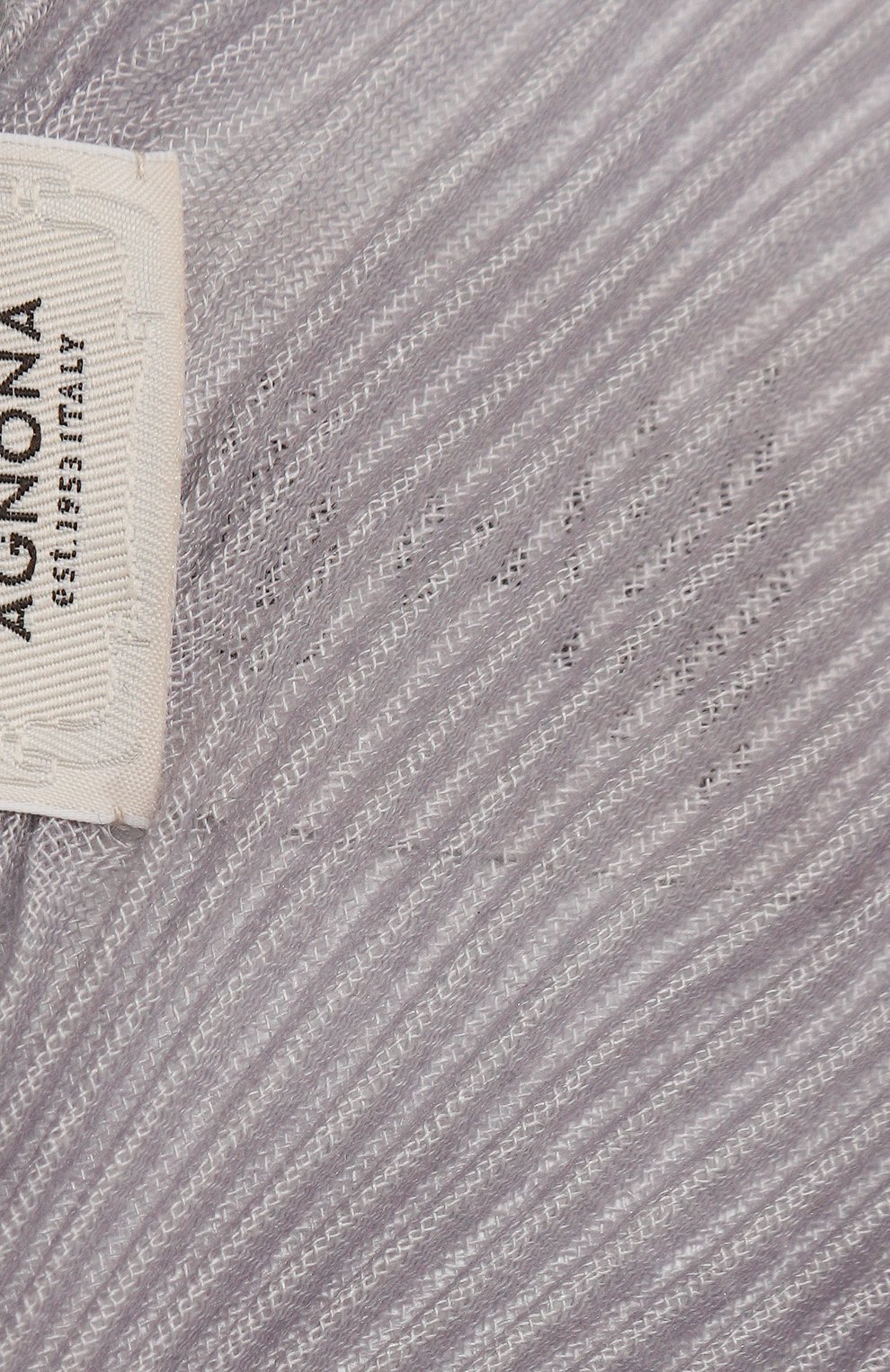 Шарф из кашемира и шелка AGNONA сиреневого цвета по цене 66500 руб., арт. AS0813E/H7050E, фото 3 Шарф из кашемира и шелка AGNONA, арт. AS0813E/H7050E, фото 3