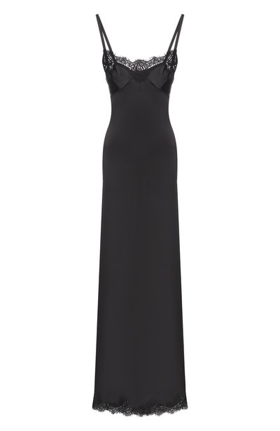 Женское платье из шелка и хлопка DOLCE & GABBANA, арт. F620WT/FURAG