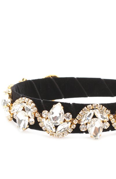 Текстильный ободок с кристаллами DAVID CHARLES, арт. 8708, фото 3