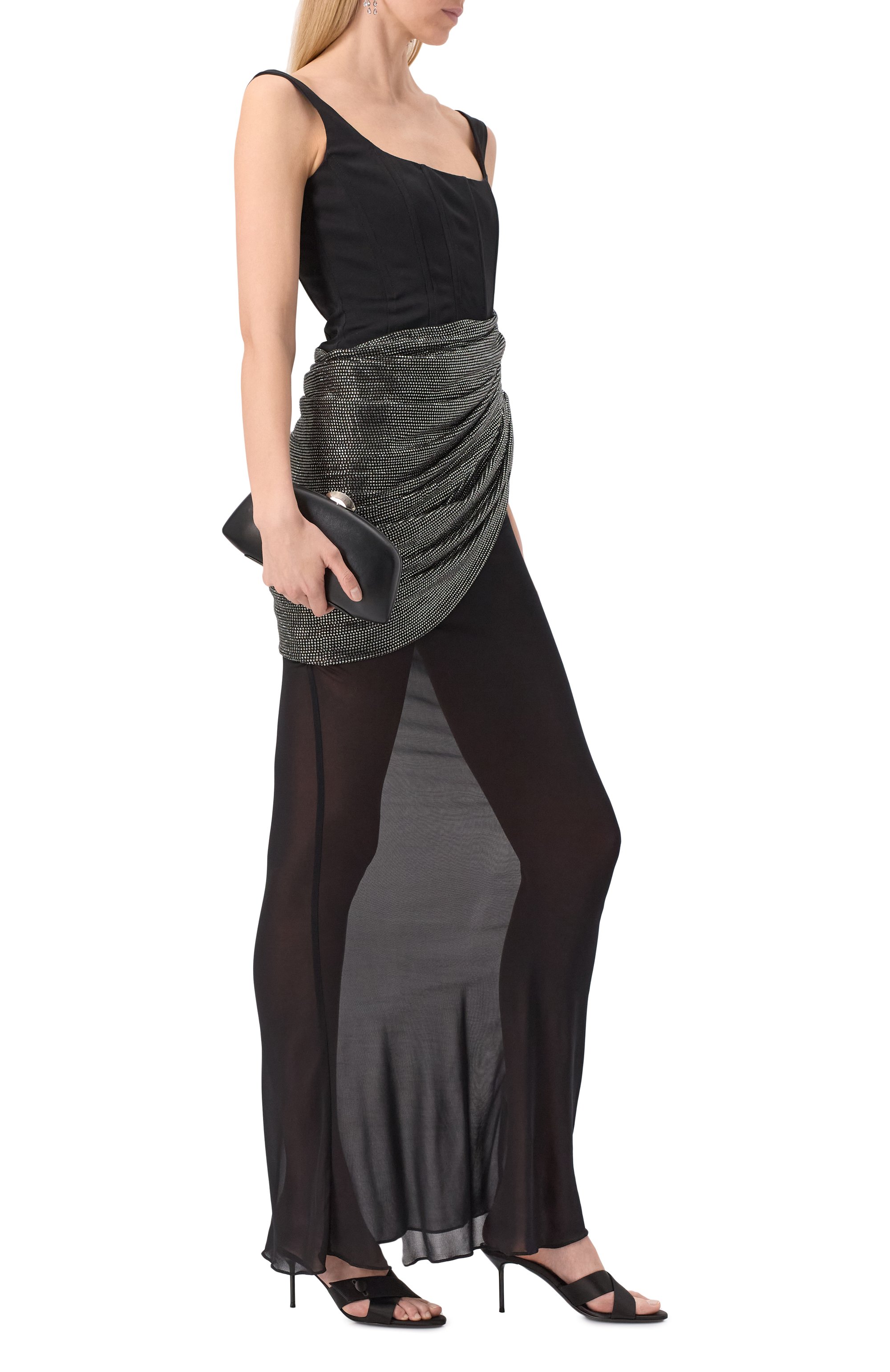 Текстильные мюли lidia 70 PARIS TEXAS, арт. PX1575/XTSAT, фото 2