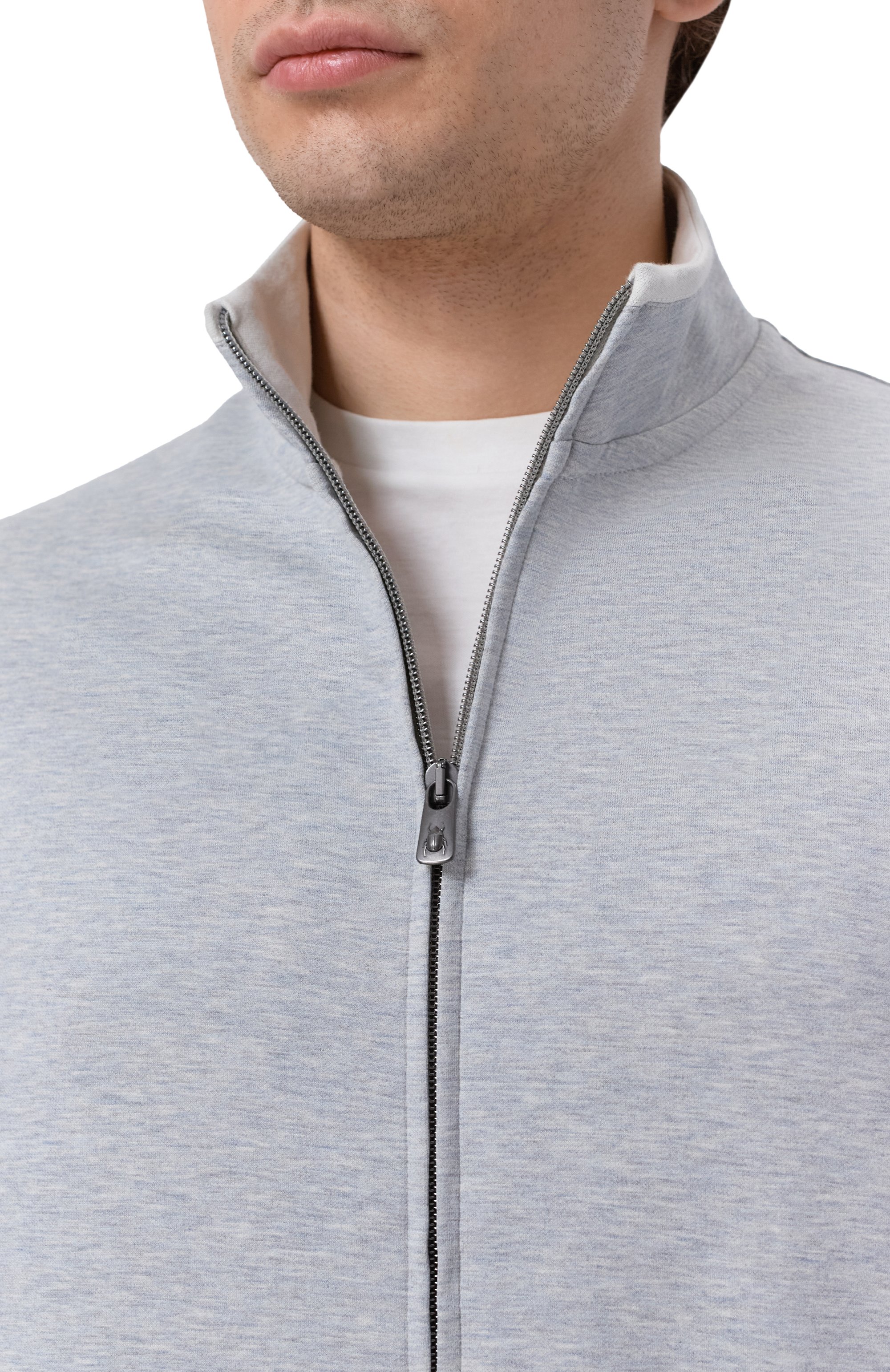 Толстовка из хлопка и шелка CAPOBIANCO, арт. 20M452.DS00., фото 5