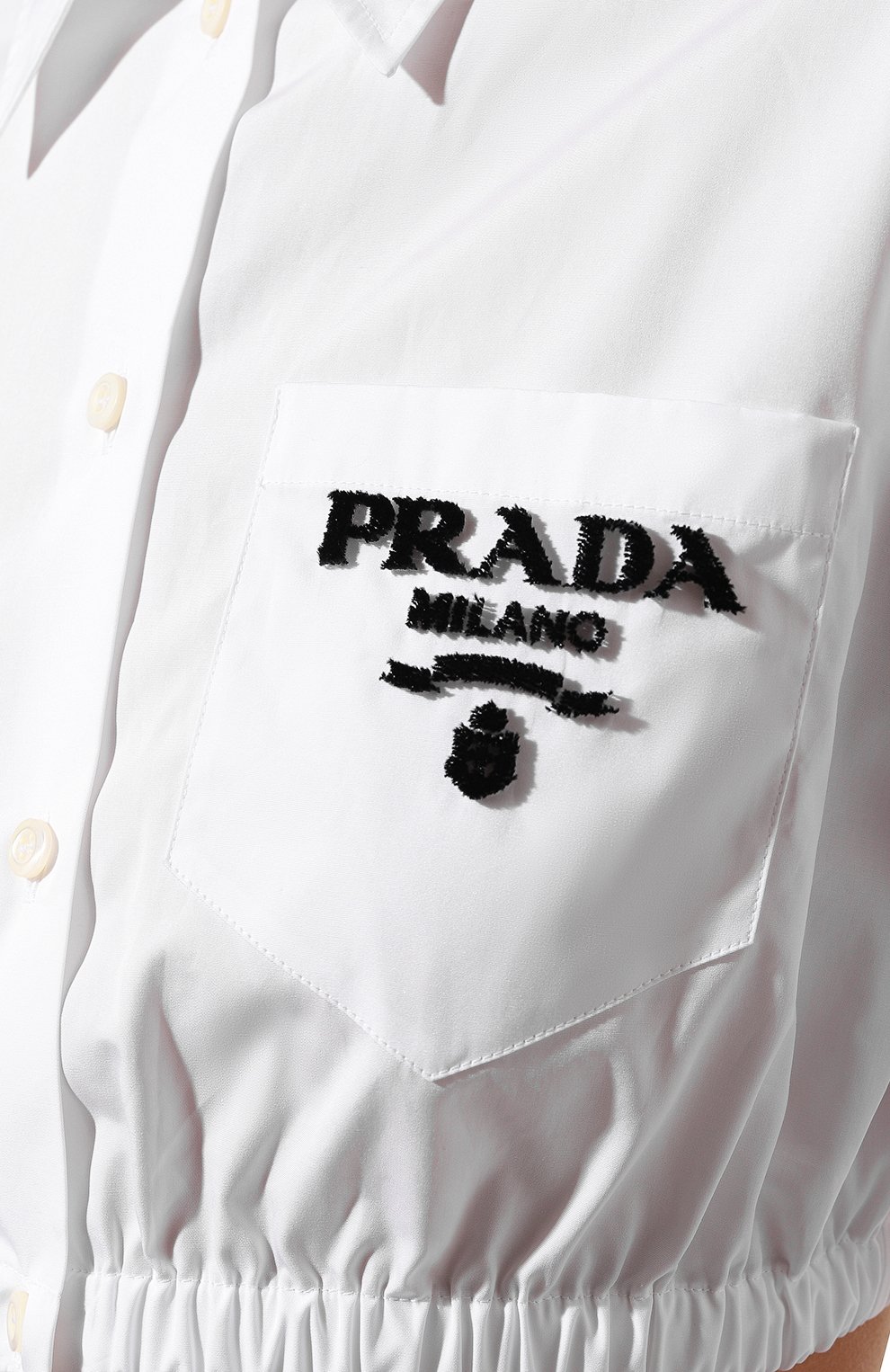 Хлопковая рубашка PRADA, арт. P447FR-11FU-F0009-221, фото 5