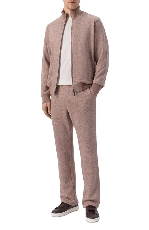 Толстовка изо льна и хлопка Andrea Campagna 20M466.ZQ00.CAMP._001 Коричневый  20M466.ZQ00.CAMP._001 Фото 2