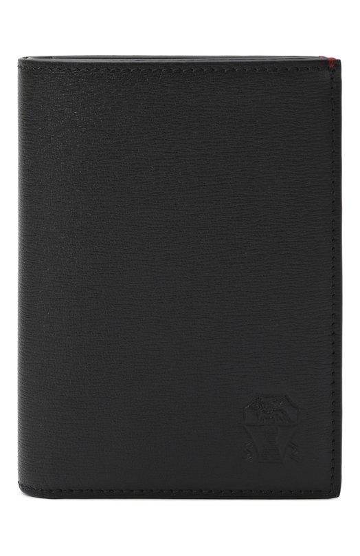 Кожаная обложка для паспорта Brunello Cucinelli MWRLBU436 Чёрный MWRLBU436