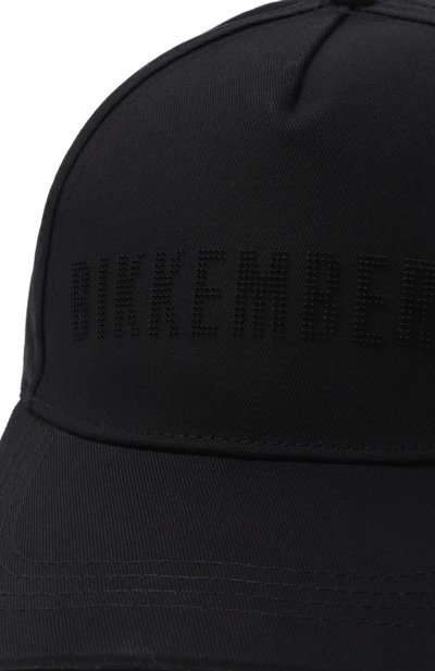 Хлопковая бейсболка DIRK BIKKEMBERGS черного цвета по цене 3935 руб., арт. BKCP01341T, фото 3 Хлопковая бейсболка DIRK BIKKEMBERGS, арт. BKCP01341T, фото 3