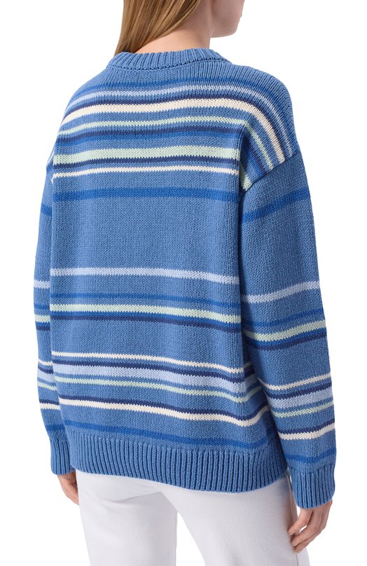 Хлопковый свитер 12 STOREEZ 137159 Синий  137159 Фото 4