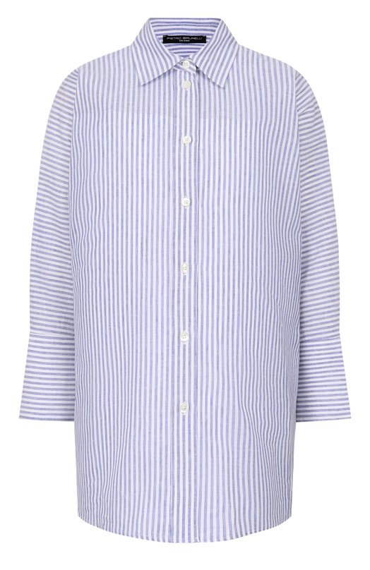 Рубашка изо льна и хлопка Pietro Brunelli CA2514/LI0028 Голубой CA2514/LI0028